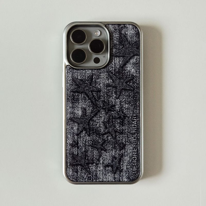 MEMORIESBOUNDARY（メモリーズバウンダリー）の「Broadstar Jeans Case (SV_Black)（Smartphone Accessories）」