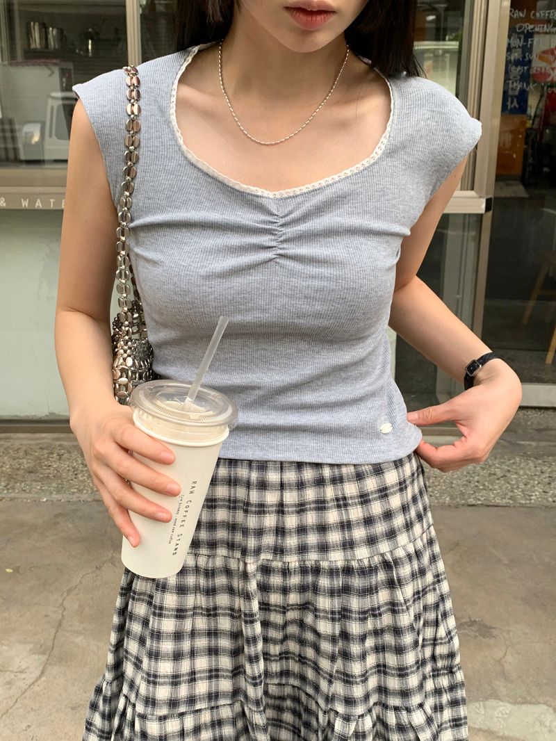 [MADE] ジャスミン シャーリング レース Tシャツ
