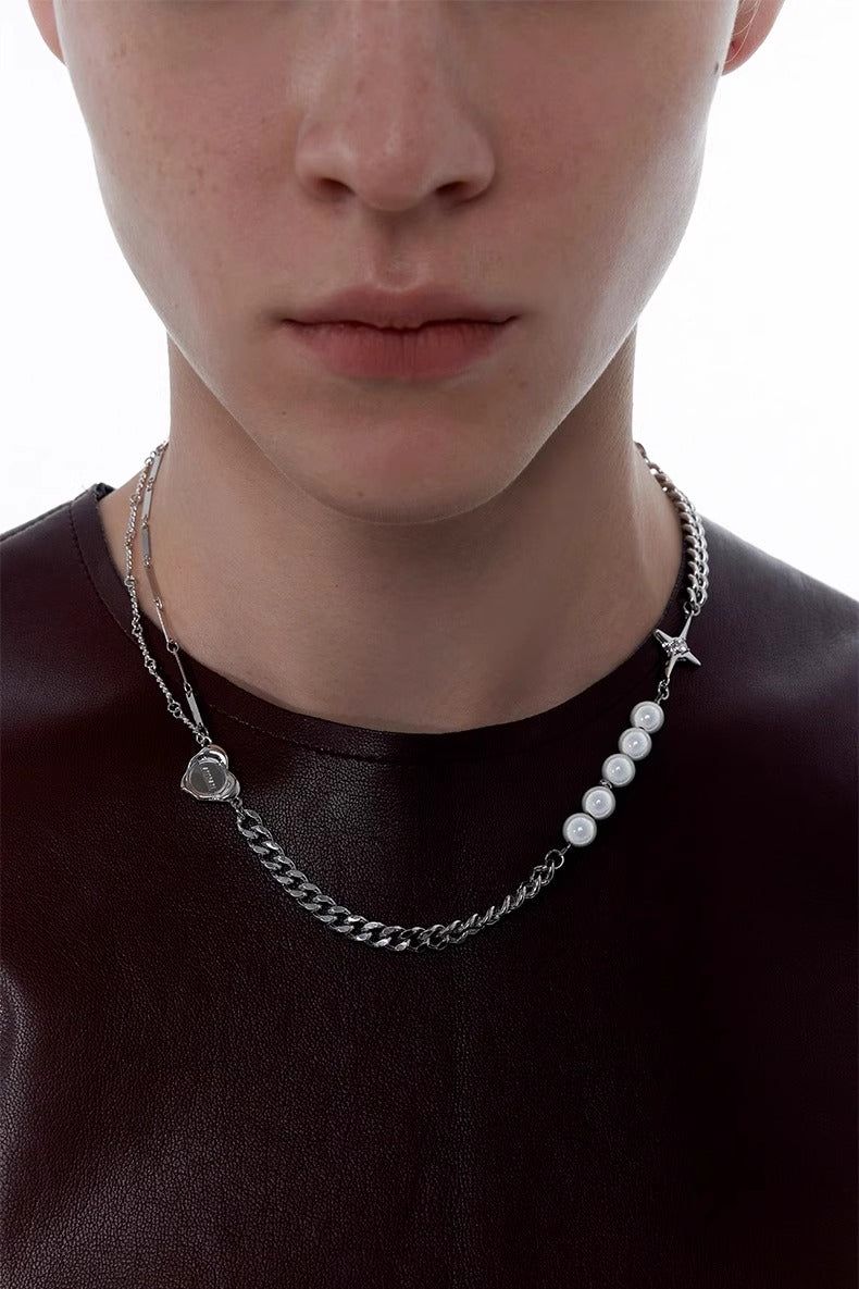 KVK CLOUD series of patchwork combination necklace