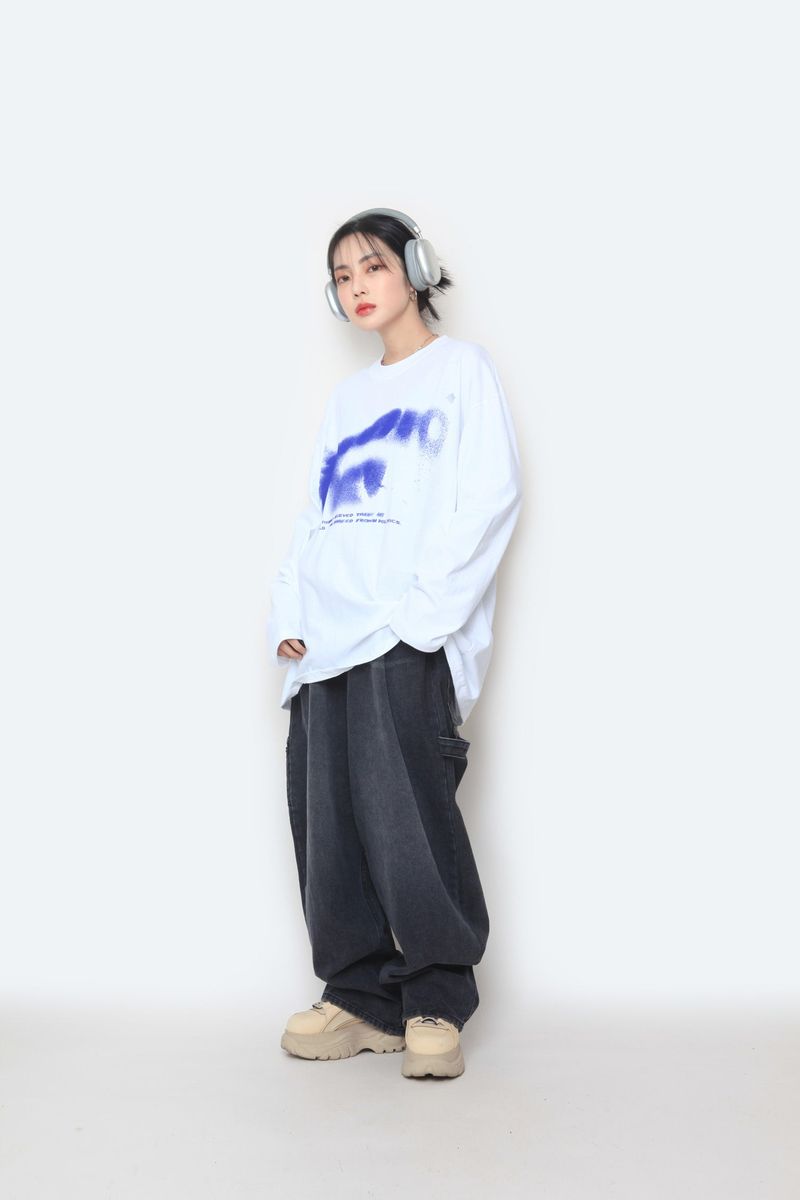 Saoko Printed Long Sleeve T-Shirt