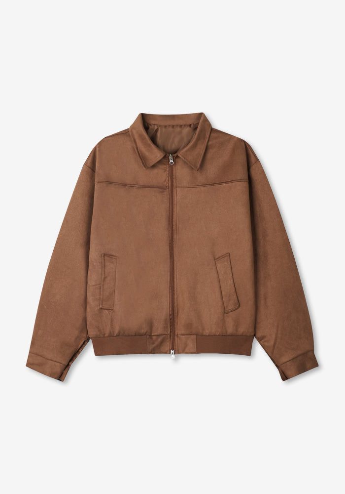 TIE Suede Crop Jacket