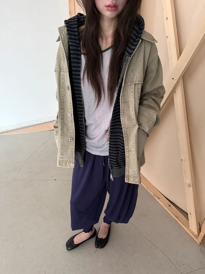 vintage washing work jacket