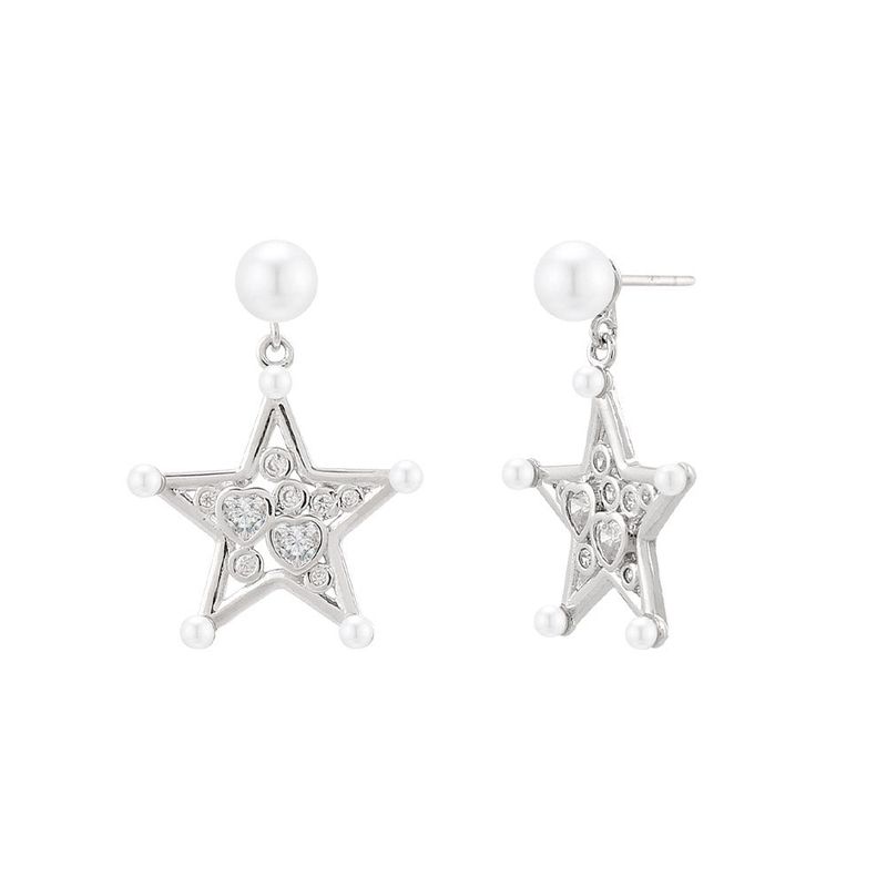 HEART IN  STAR EARRING