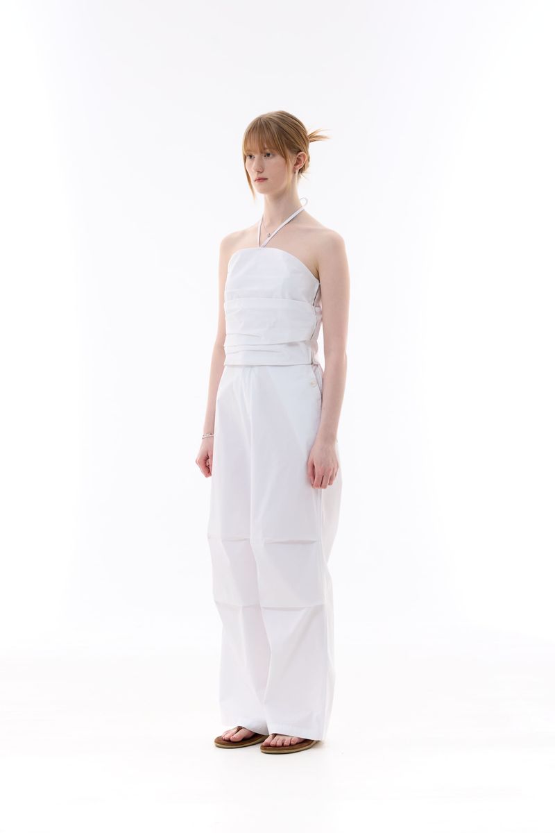 MELLIFLUOUS STRING TUBE TOP / WHITE