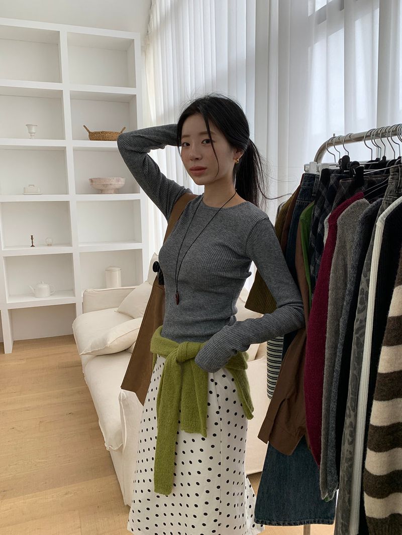 [MADE] Polyton Dot Skirt