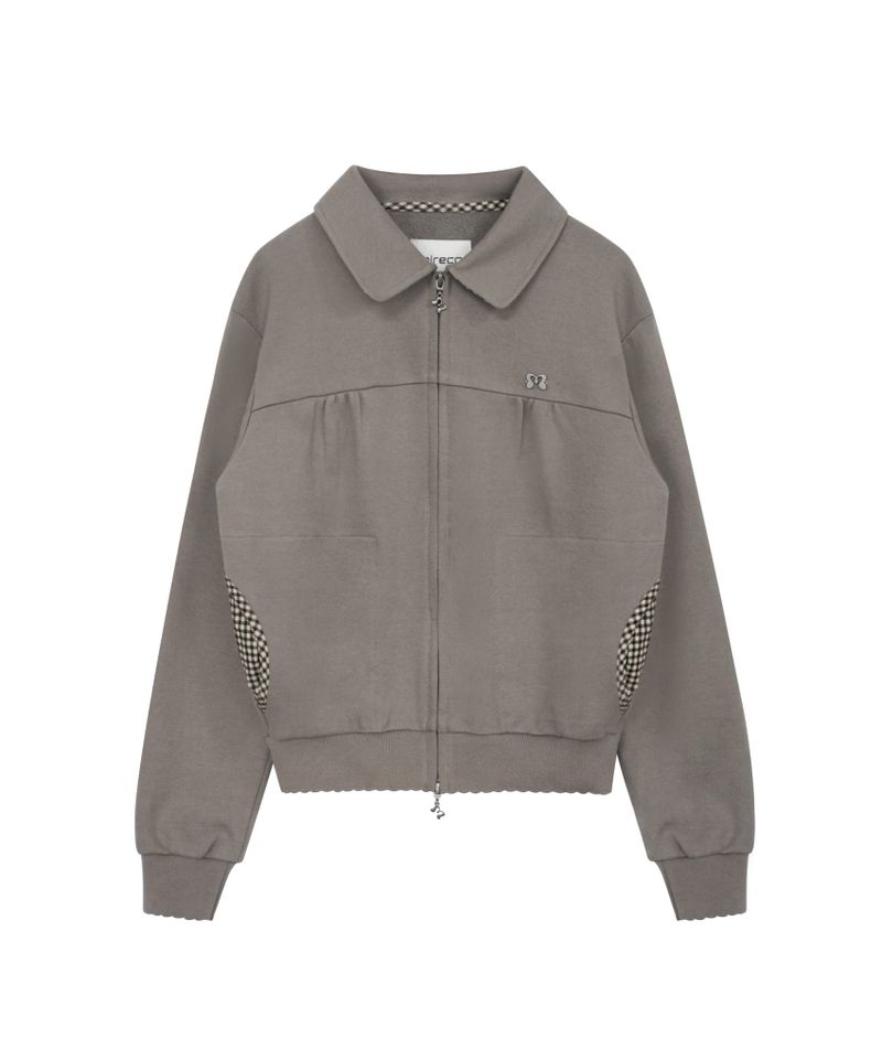 MINI CHECK SWEAT JK BEIGE