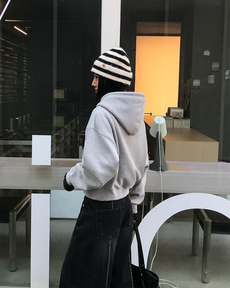 [ORIGINAL] Tibet 2-Way Cropped Hood Zip-Up