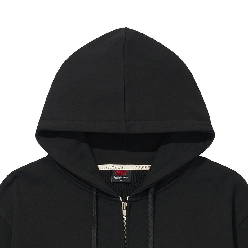 TEMPUS PATCH STANDARD HOOD ZIP-UP [BLACK]