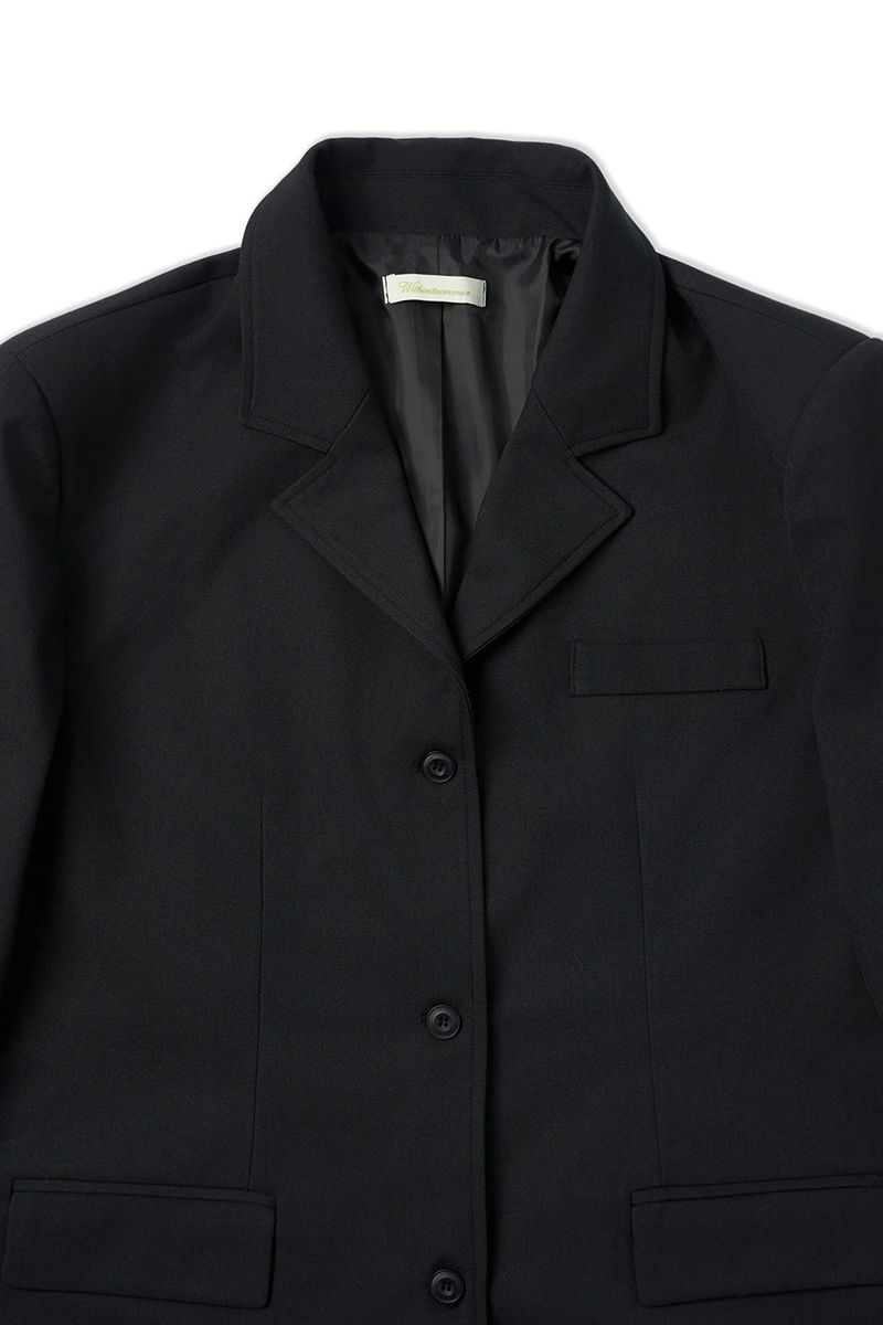 Row classic jacket_charcoal
