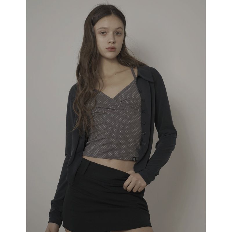 DOT CAMISOLE-GRAY