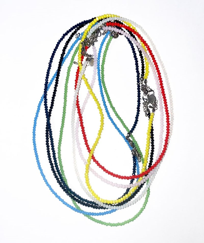 RUNDS(ランド)の「color crystal beads necklace (8color)(Accessories)」