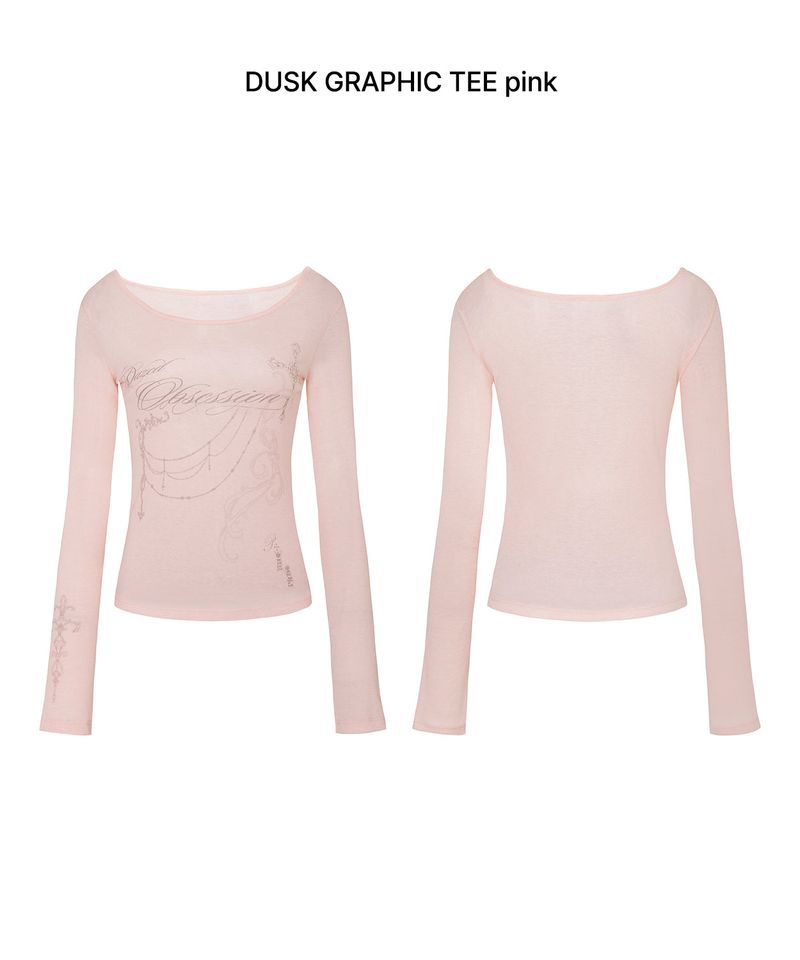 DUSK GRAPHIC TEE pink