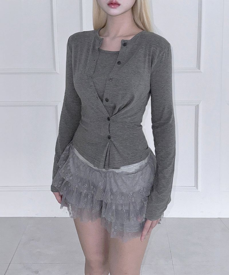 Flower Tiered Skirt (3colors)