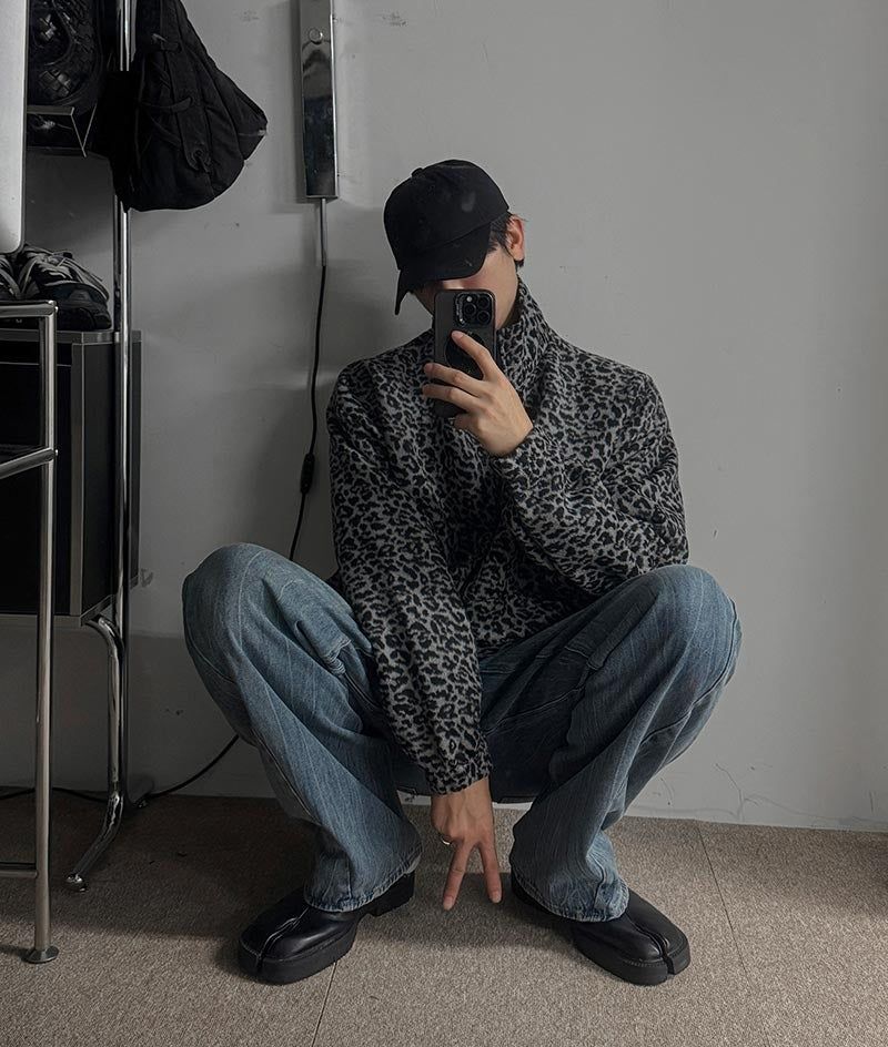 ASCLO Leopard Fleece Zip Up (2color)