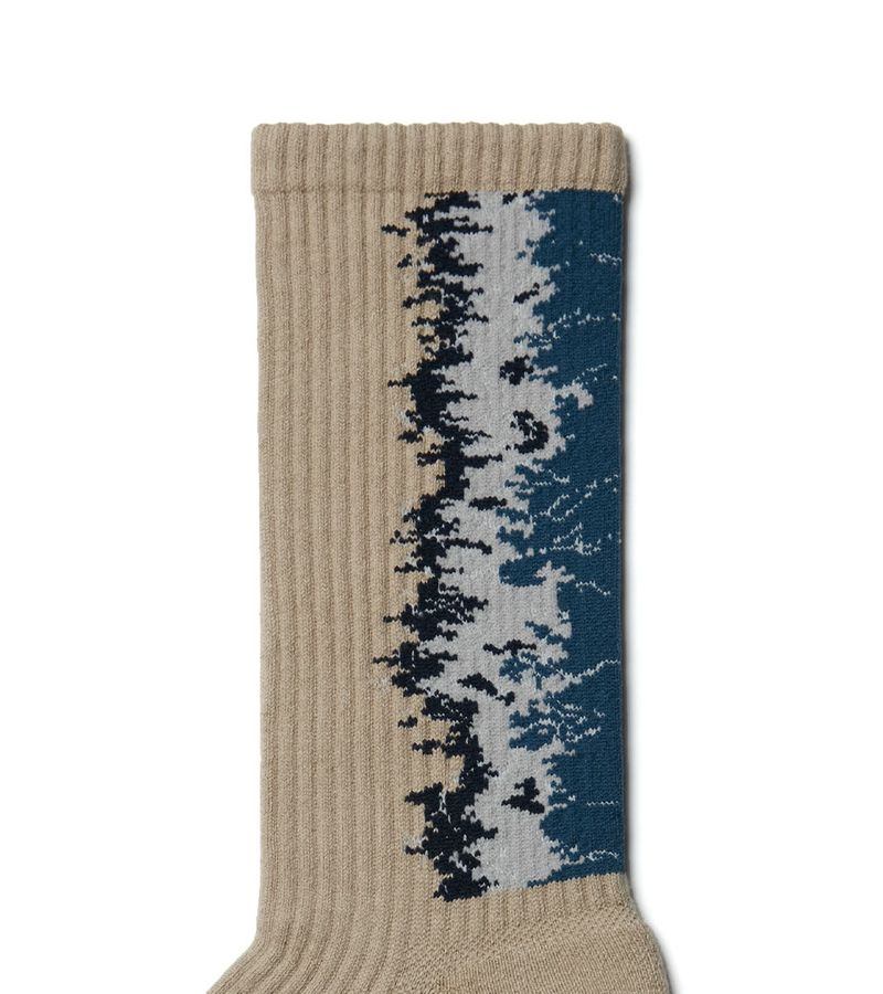 LANDING Midcalf socks (3 pair in - Gradient Red, Cyan, Blue)