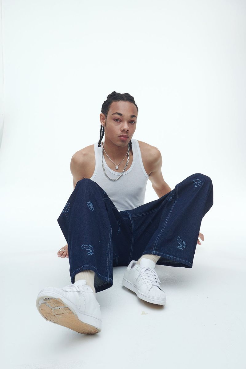 Jeju Beach Denim Pants
