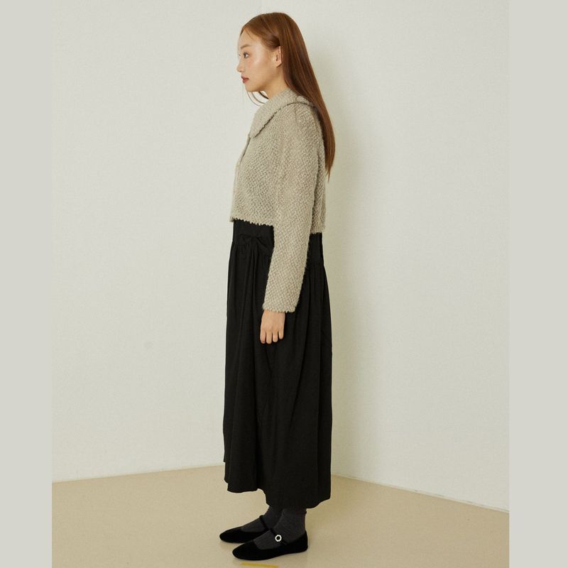 Azure short cardigan (brown)