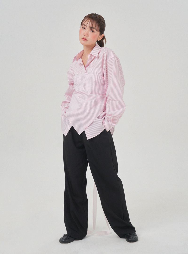 Gleam wide pants (black)