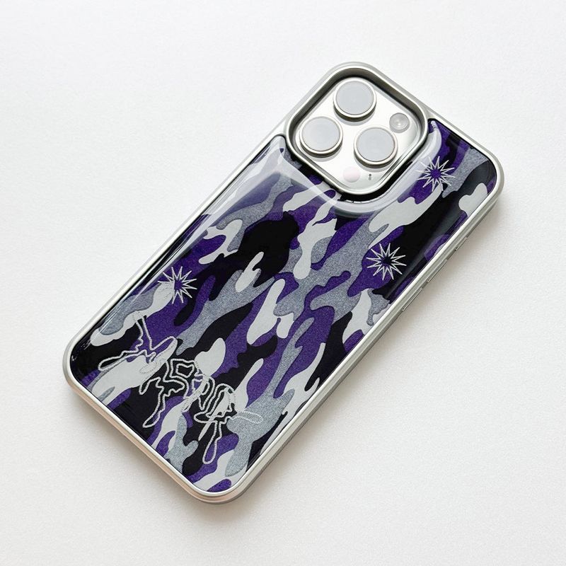 Sharpburst Camouflage Phone Case (SV_Purple)