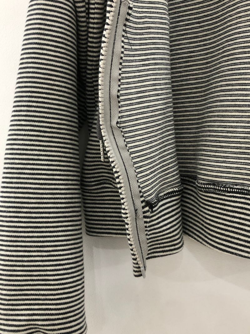 Heart Dot Stripe Hoodie Zip-up