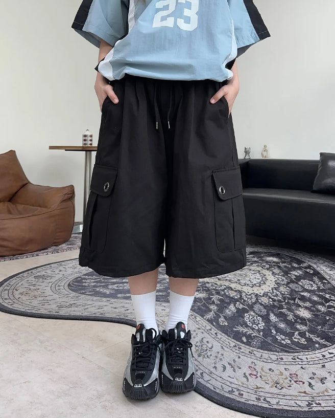 Ber Cross Eyelet Bermuda Pants