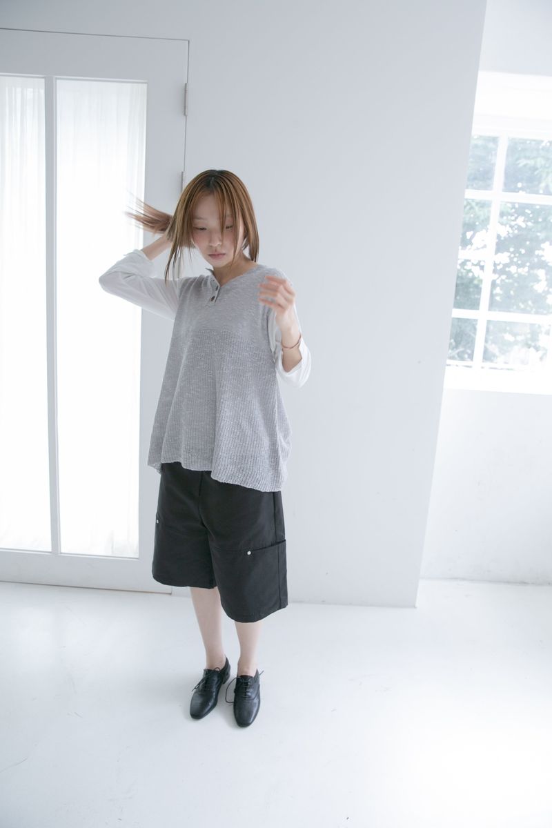 button knit sleeveless top(3colors)