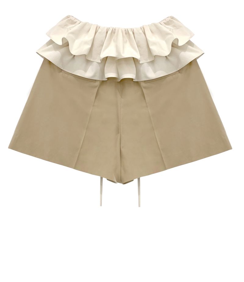Ruffle detail shorts