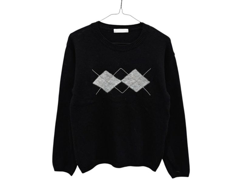 Ked Loose Fit Argyle Knit (3c)