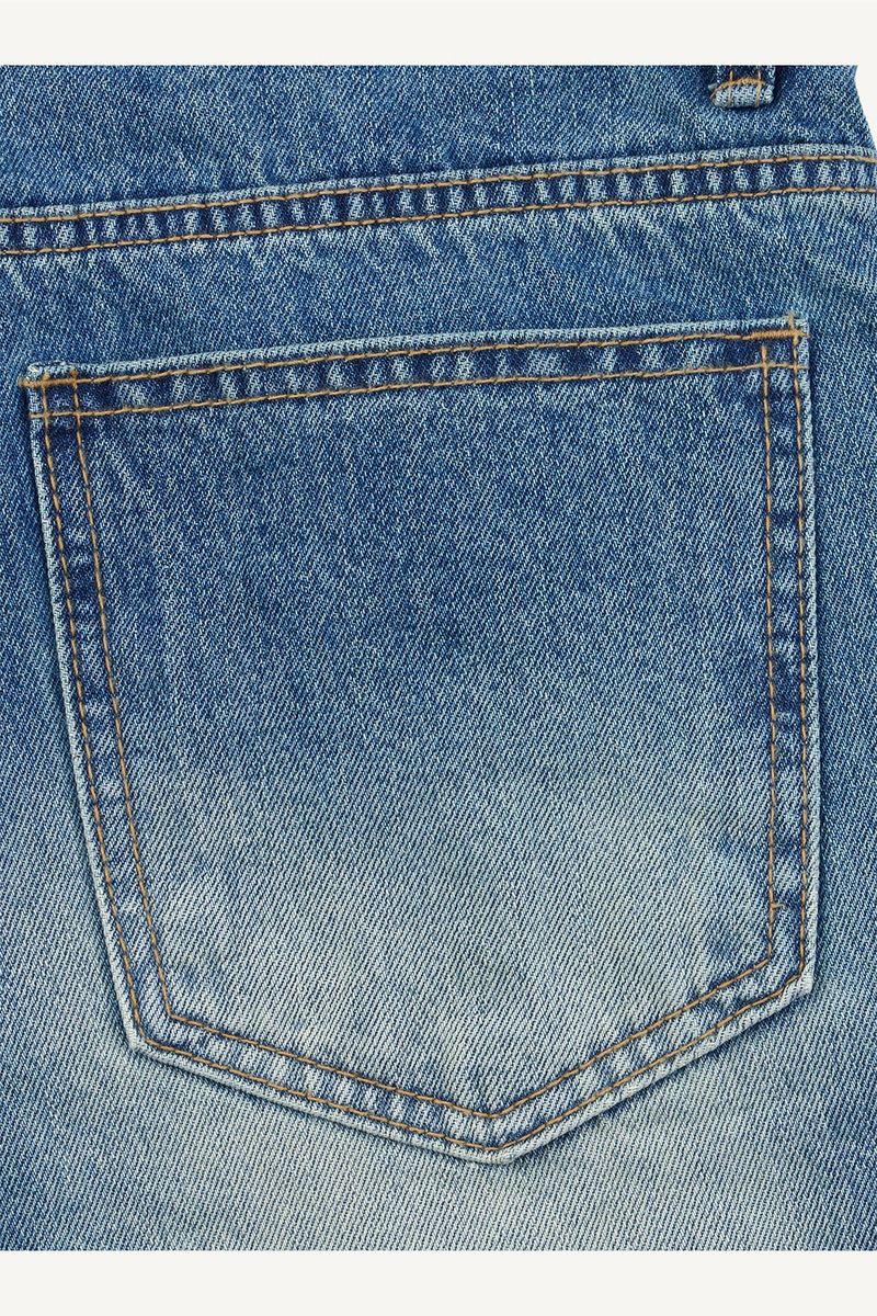Low Hem Vintage Flare Denim Pants