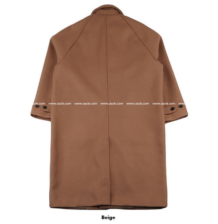 ASCLO Wool Raglan Balmacan Coat (3color)