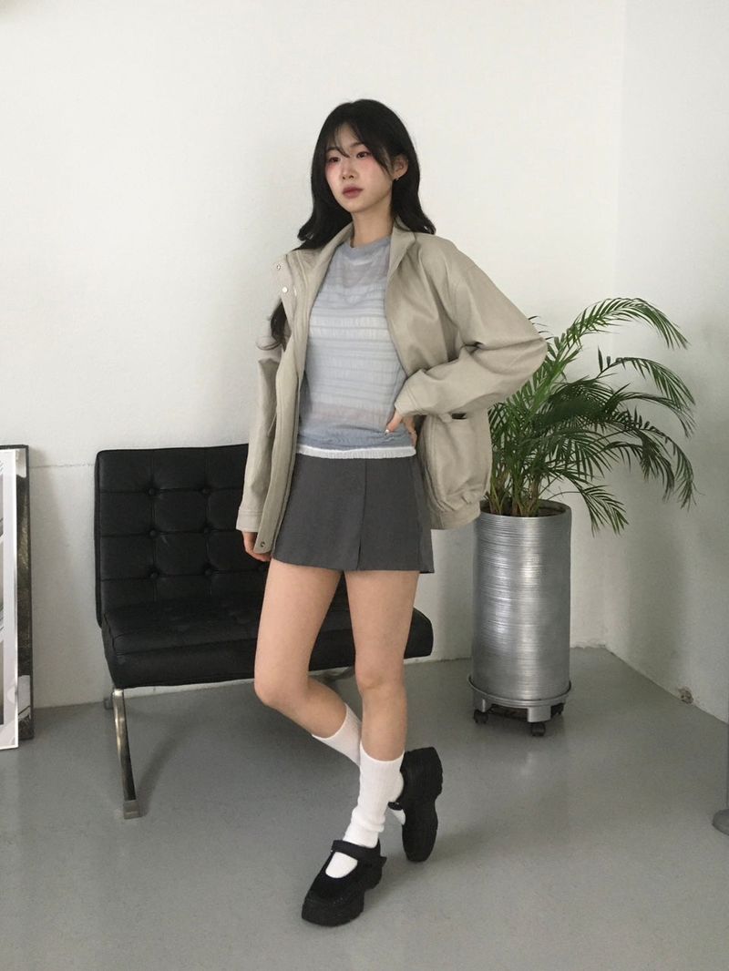 Linkle Leather Jumper