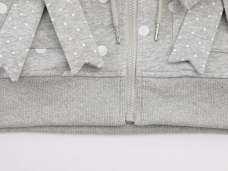 Nerisse Frill Dot Zip-Up