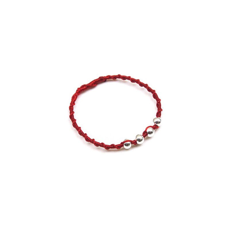 [CCNMADE][BTS V] GOOKHWA Silver Ring (Red)