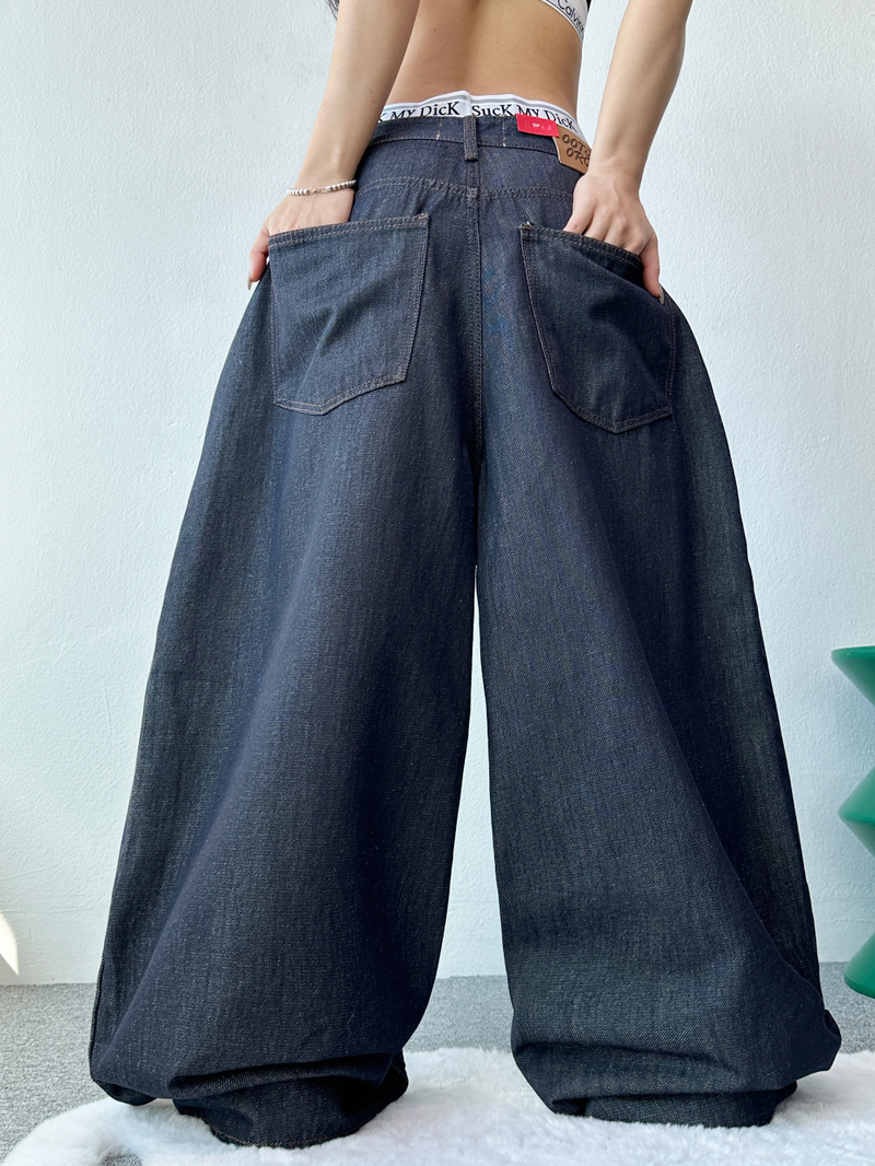 5-BUTTON POINT BALLOON DENIM💙
