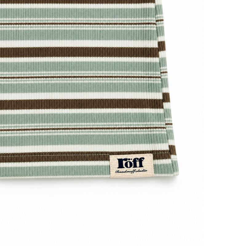 STRIPE OFF-SHOULDER TOP [MINT]