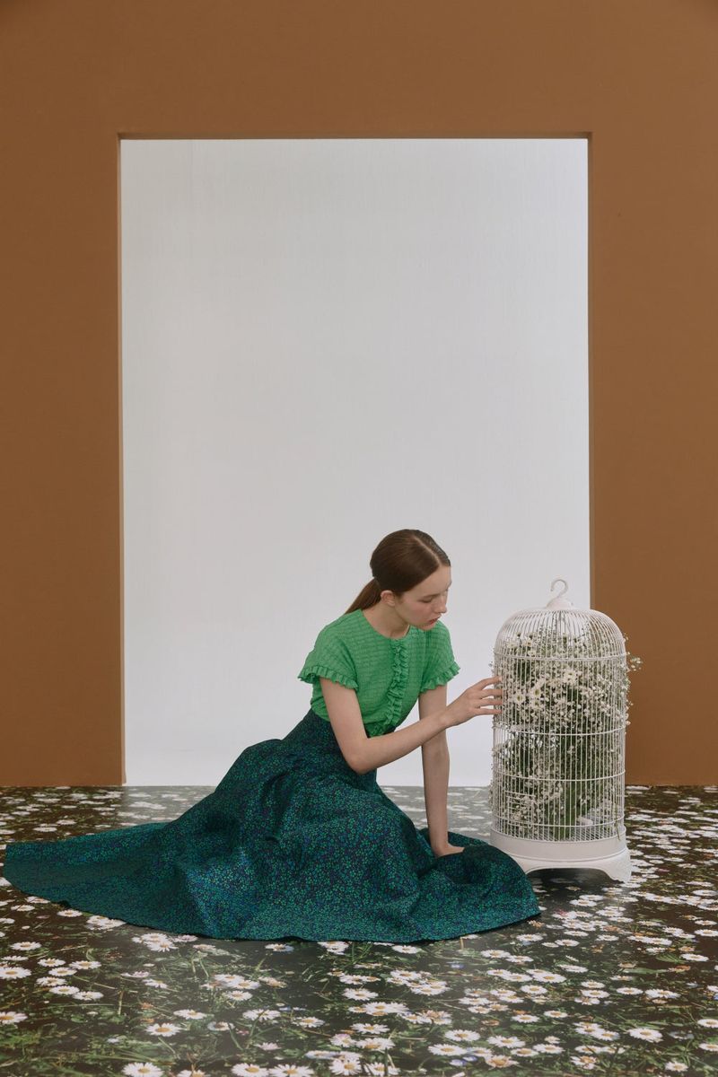 Jacquard skirt