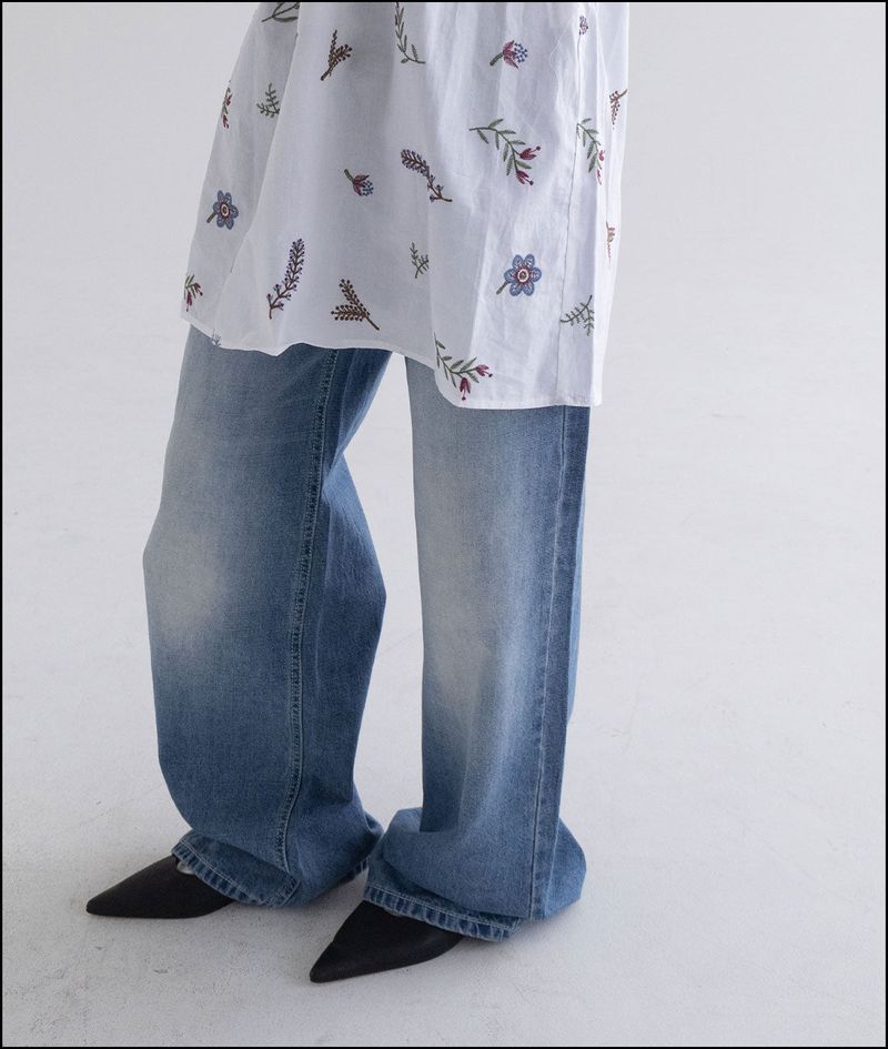 Rio straight denim pants