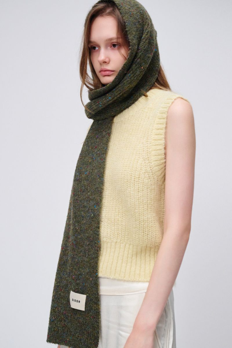 OLIVE muffler_khaki