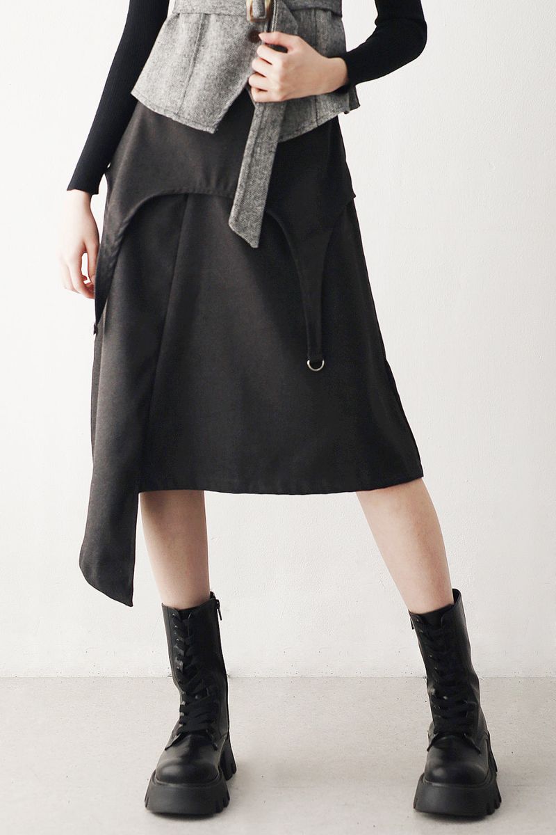 NONCODE（ノンコード）の「Hein D-ring Unbalanced Skirt（Skirts）」