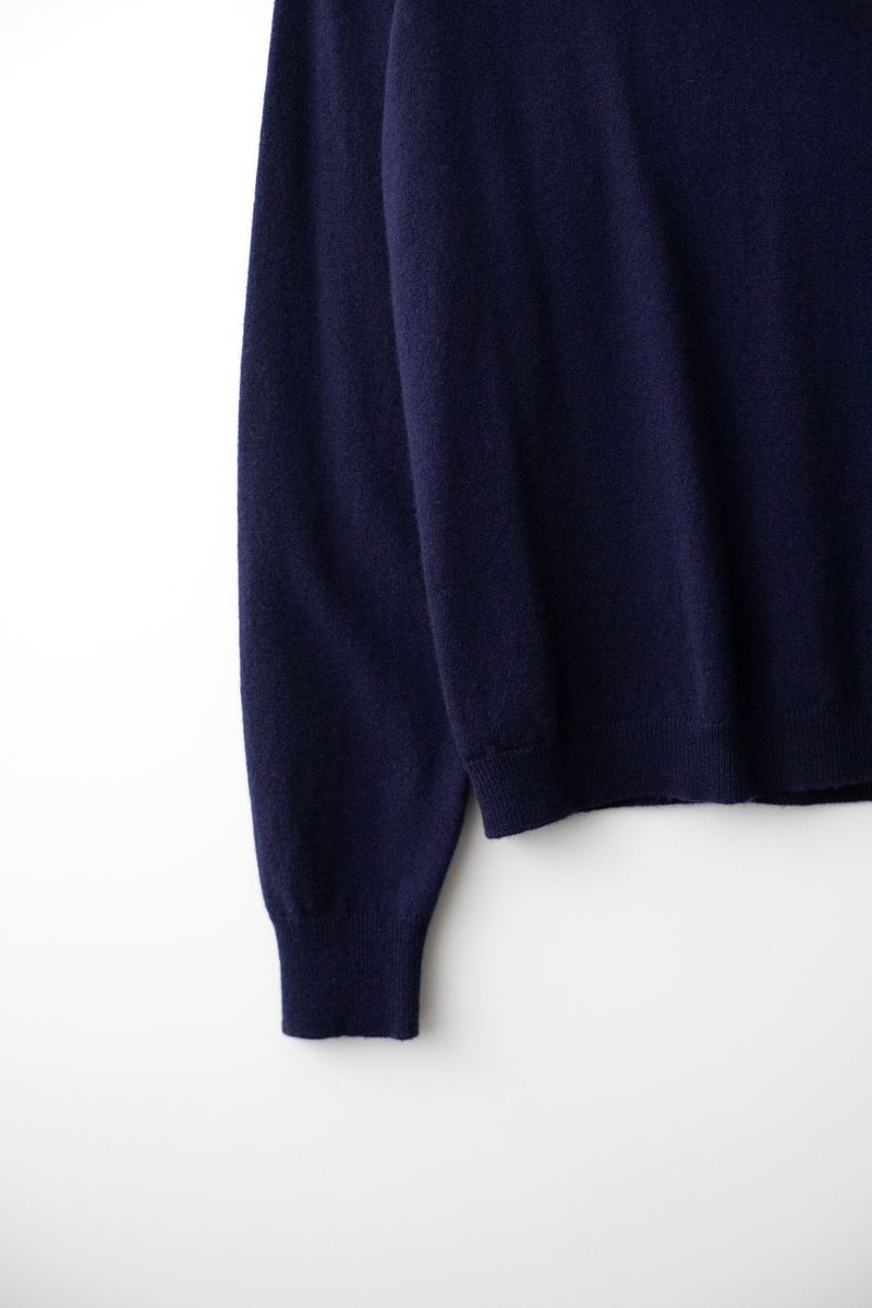 Cashmere turtle neck knit (Black)
