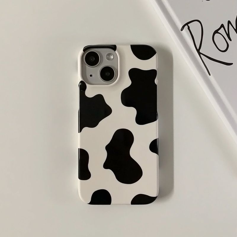 Cow pattern glossy hard case