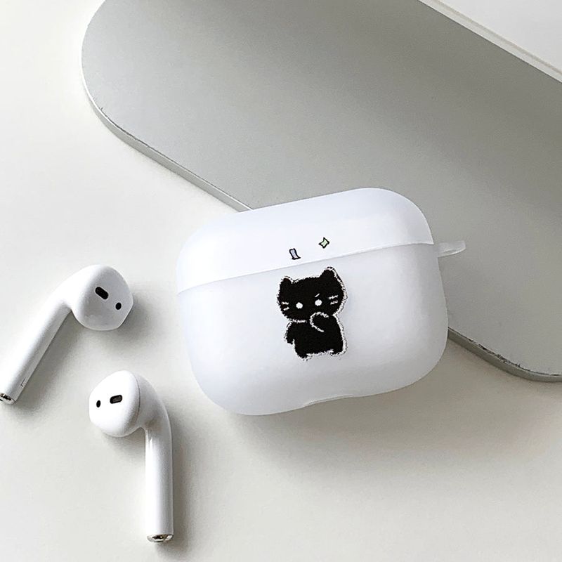 withsome（ウィズサム）の「ブラック - サプライズ サムキャット カップル AirPods Case_マット（スマホグッズ/小物）」