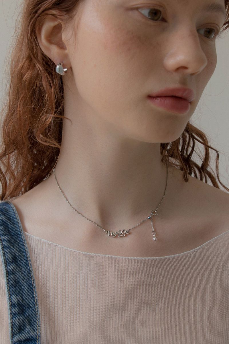 Hygge life slim chain necklace (silver)