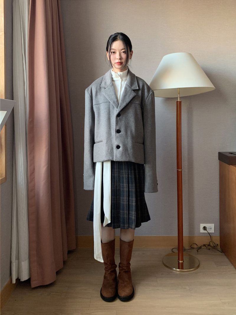 WOOL CROP BLAZER