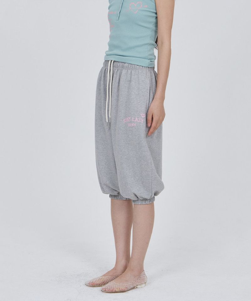 CONY LAZY CAPRI PANTS / MELANGE