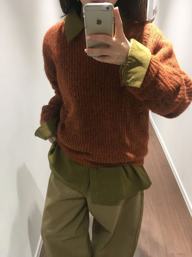 Wool Touch Grunge Knit (4color)