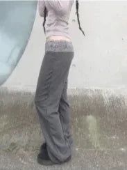 lace banding pants