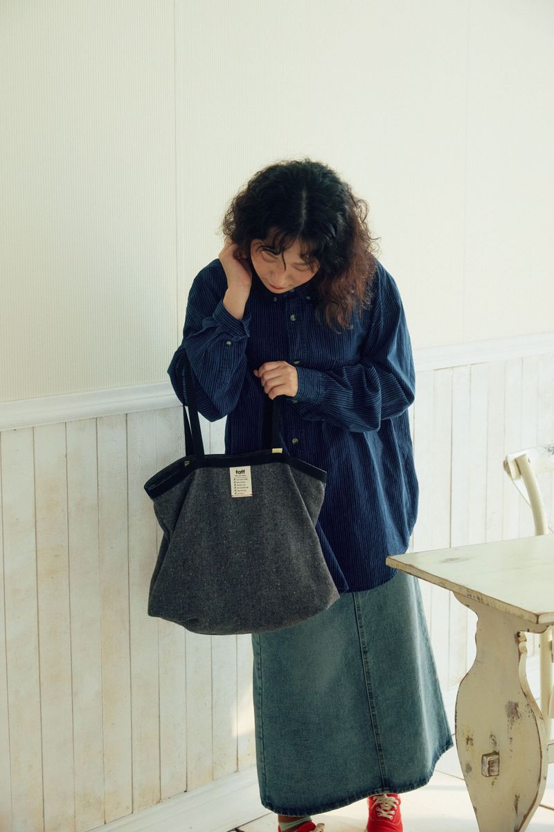 Shopper bag Wool Grey