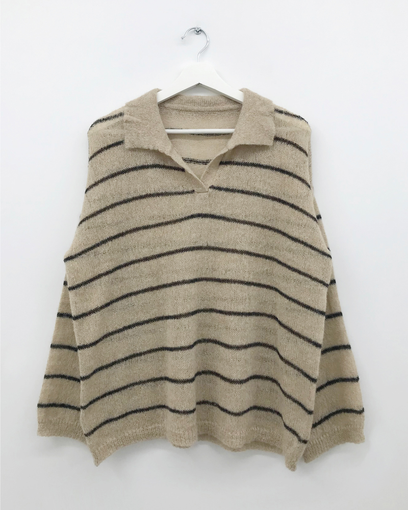 Masque V-collar knit (4color)