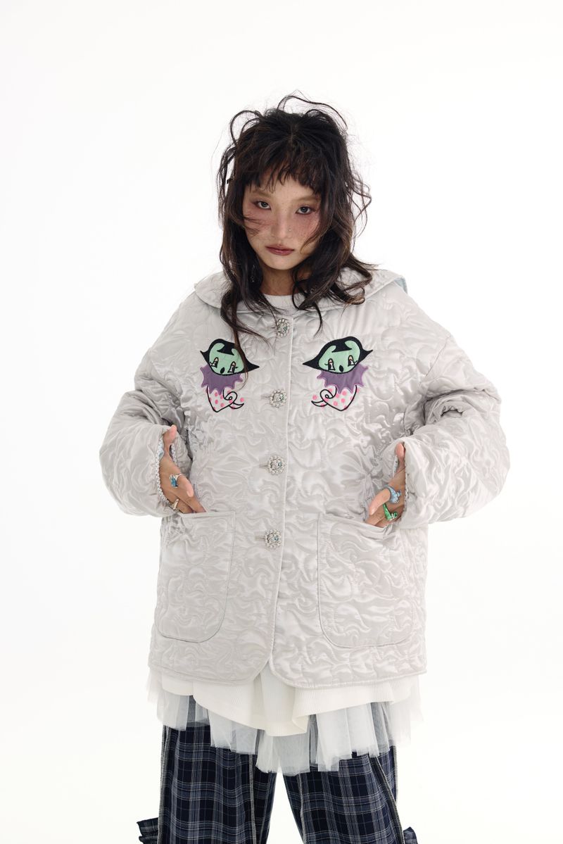 Silver embroidered jacket